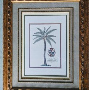 Palm tree in gold frame